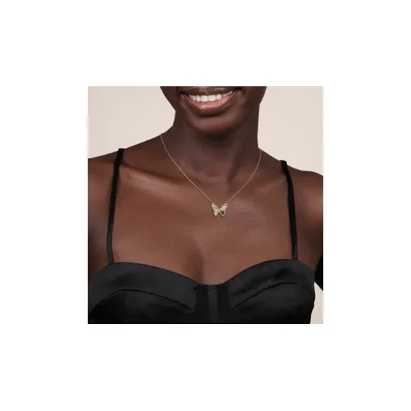 Gabriel & Co. Contemporary White & Yellow Gold Necklace Image 2 SVS Fine Jewelry Oceanside, NY