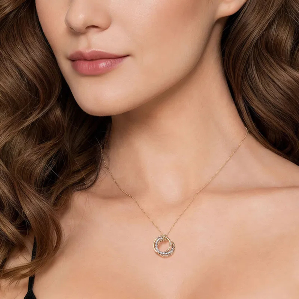 Gabriel & Co. Bujukan Yellow & White Gold Necklace Image 3 SVS Fine Jewelry Oceanside, NY