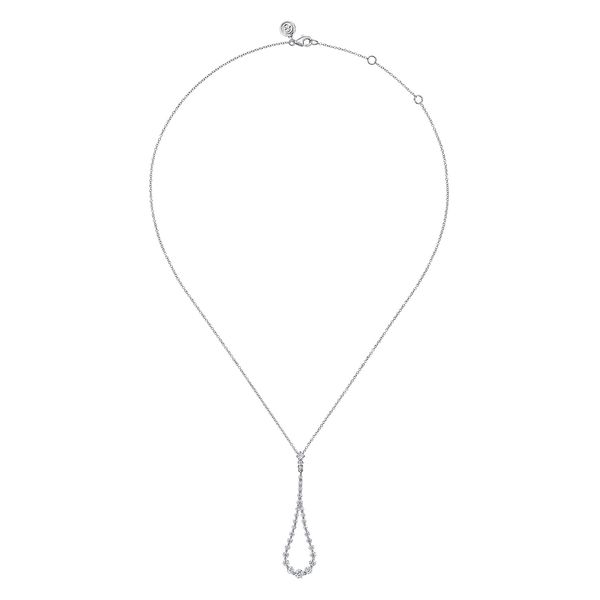 Gabriel & Co. Lusso White Gold Diamond Necklace Image 2 SVS Fine Jewelry Oceanside, NY
