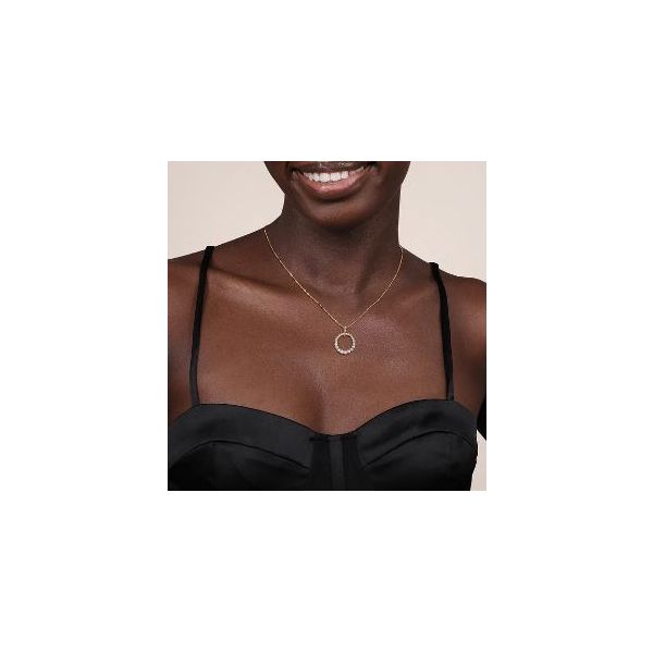 Gabriel & Co. Bujukan White & Yellow Gold Necklace Image 2 SVS Fine Jewelry Oceanside, NY
