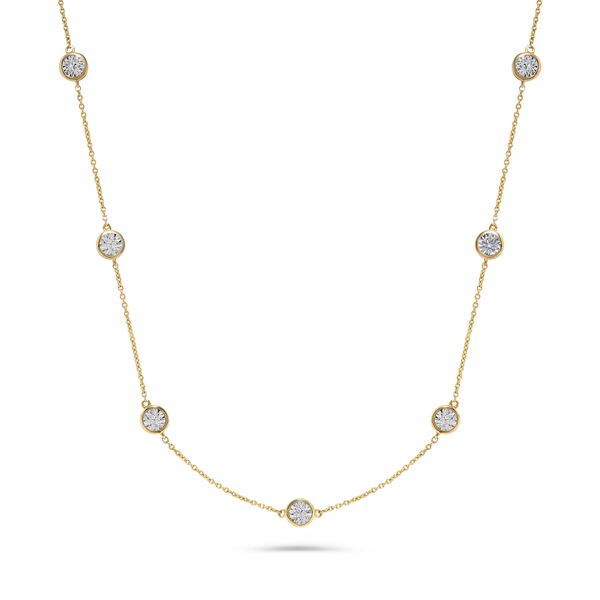 Yellow Gold Diamonds By The Yard Necklace SVS Fine Jewelry Oceanside, NY