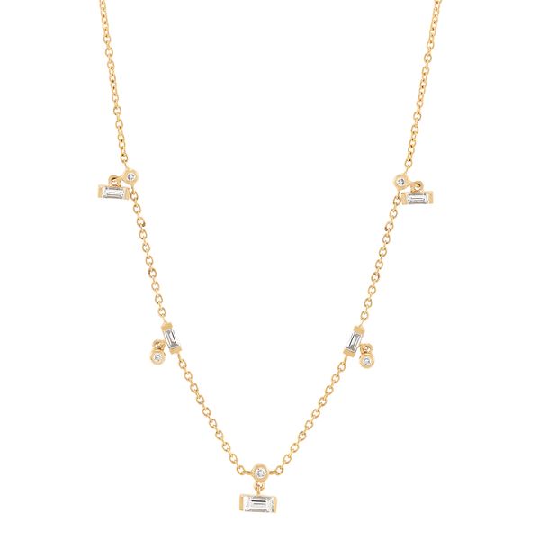 Yellow Gold Diamond Necklace, 0.425Cttw, 20