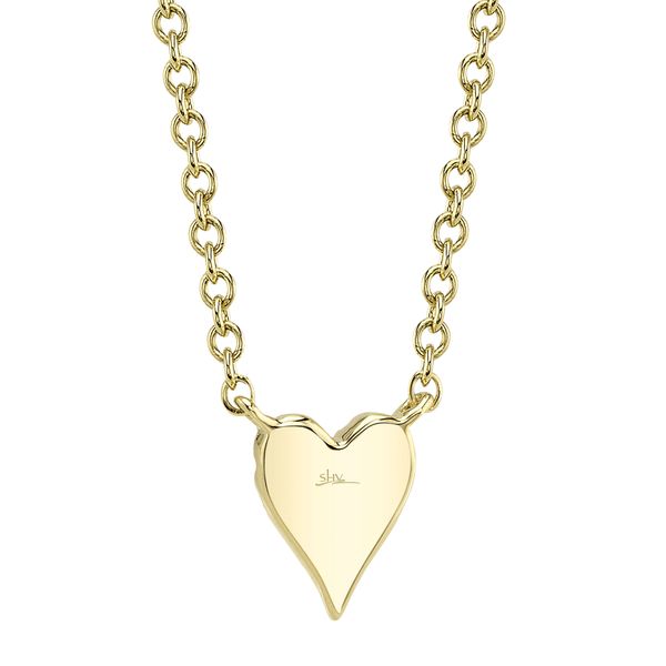 Shy Creation Amor Collection Diamond Heart Necklace Image 3 SVS Fine Jewelry Oceanside, NY