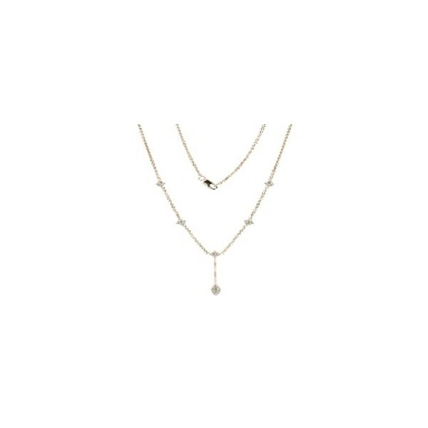 Yellow Gold Diamond Necklace, 0.25Cttw, 18