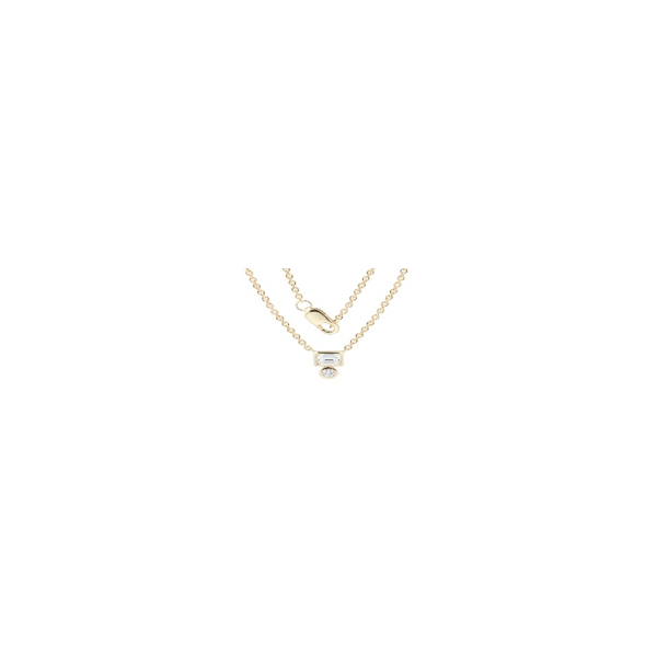 Yellow Gold Diamond Necklace, 0.25Cttw, 18