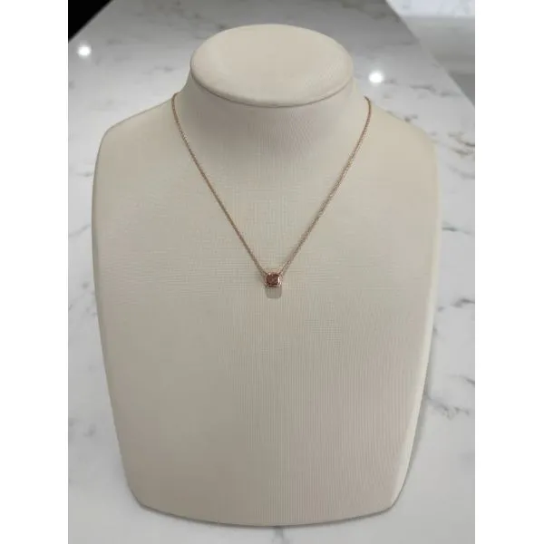 Rose Gold Lab-Grown Diamond with 18\ Chain