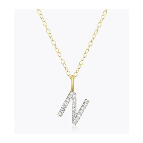 Yellow Gold Plated Sterling Silver Necklace SVS Fine Jewelry Oceanside, NY