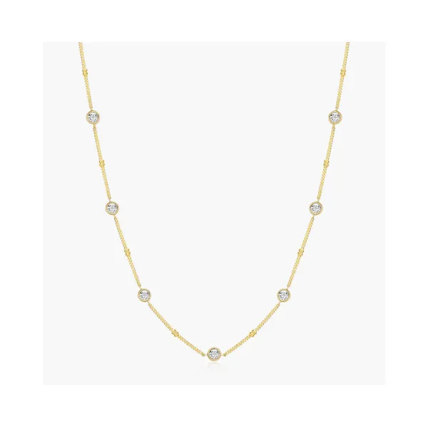 Yellow Gold Plated Sterling Silver Beaded Necklace SVS Fine Jewelry Oceanside, NY