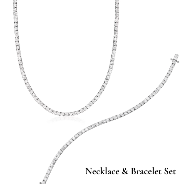 Lab Grown Diamond Necklace And Bracelet Set - 10ctw SVS Fine Jewelry Oceanside, NY