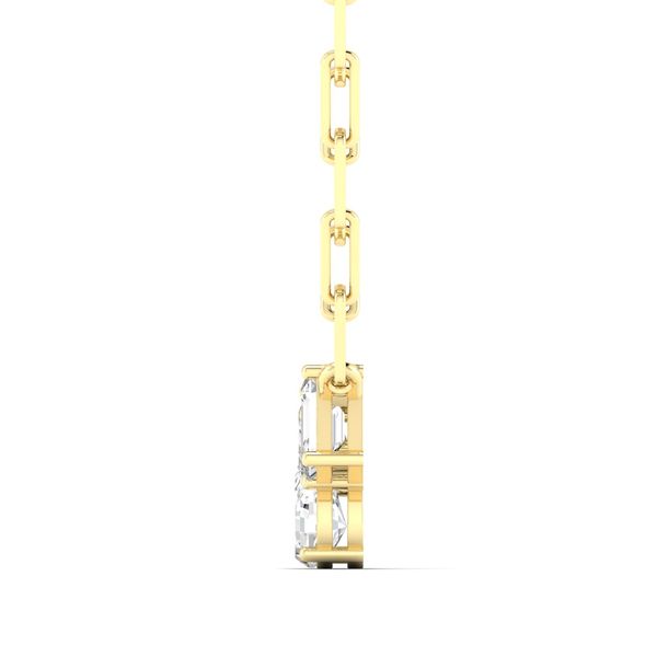 Yellow Gold Multi Shape Lab Grown Diamond Necklace Image 3 SVS Fine Jewelry Oceanside, NY