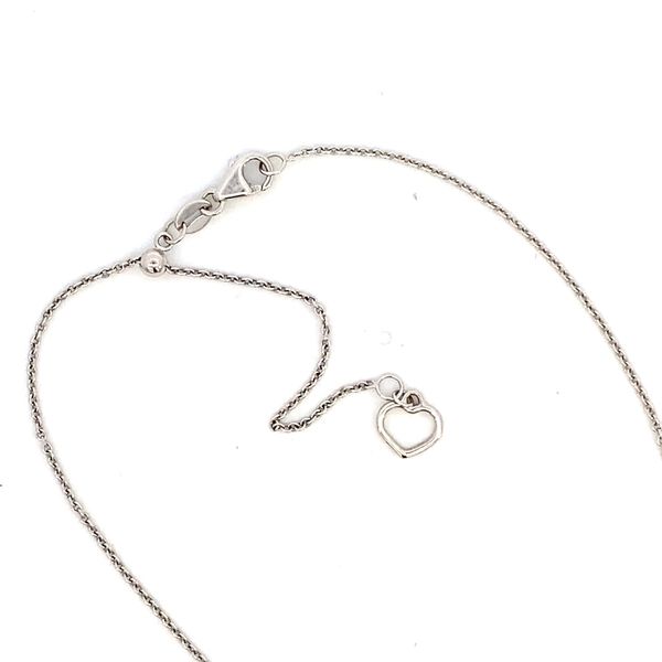 White Gold, Ruby, & Diamond Necklace, 18