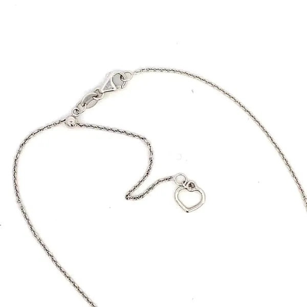 White Gold, Ruby, & Diamond Necklace, 18\