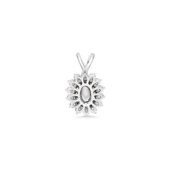 White Gold, Ruby, & Diamond Necklace Image 4 SVS Fine Jewelry Oceanside, NY