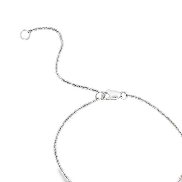 Sapphire & Diamond Circle Pendant Necklace Image 2 SVS Fine Jewelry Oceanside, NY