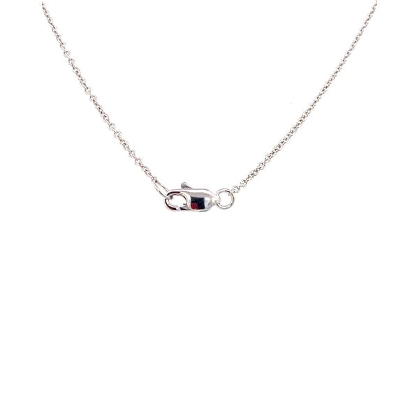 Ruby & Diamond Circle Pendant Necklace Image 2 SVS Fine Jewelry Oceanside, NY