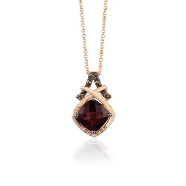 Le Vian Gold, Garnet, & Diamond Necklace SVS Fine Jewelry Oceanside, NY