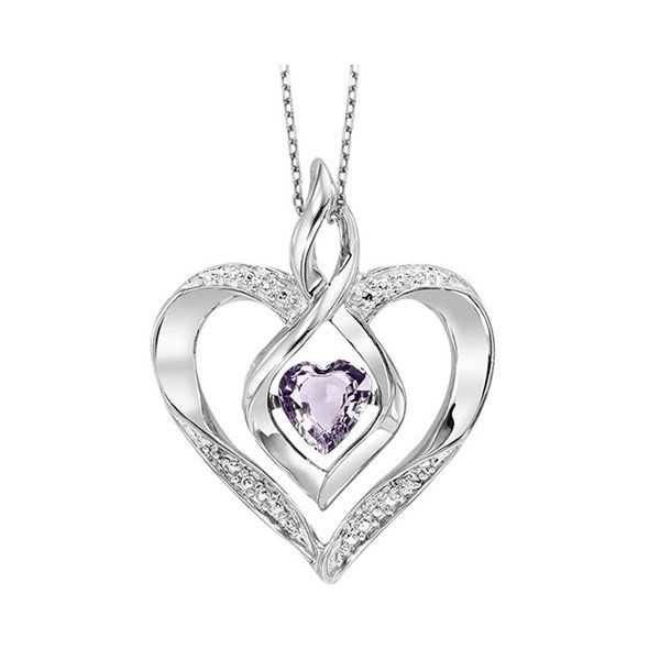 Rhythm Of Love Heart Birthstone Pendant - Alexandrite SVS Fine Jewelry Oceanside, NY