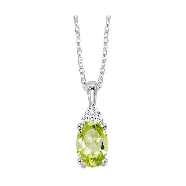SVS Oval August Birthstone Pendant: Peridot SVS Fine Jewelry Oceanside, NY