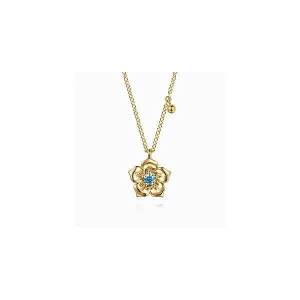 Gabriel & Co. Contemporary Yellow Gold Necklace SVS Fine Jewelry Oceanside, NY