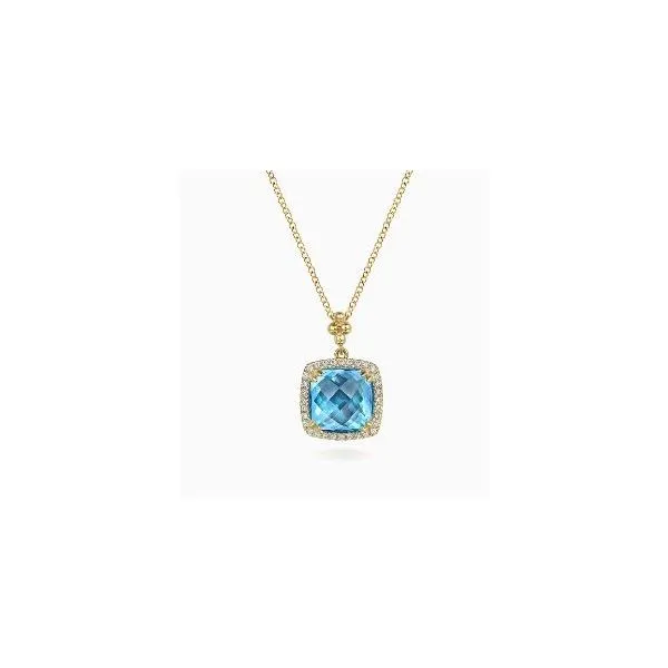 Gabriel & Co. Bujukan Yellow Gold Necklace SVS Fine Jewelry Oceanside, NY