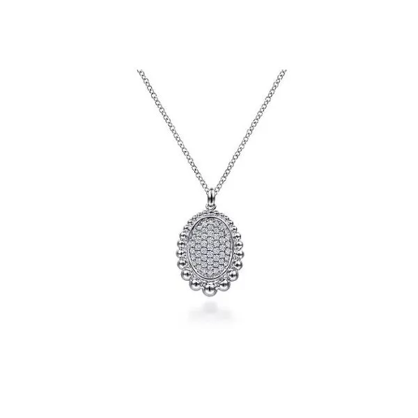 Gabriel & Co. Bujukan Silver & Sapphire Necklace SVS Fine Jewelry Oceanside, NY