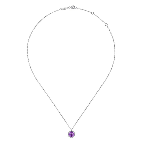 Gabriel & Co. Bujukan Silver & Amethyst Necklace Image 2 SVS Fine Jewelry Oceanside, NY