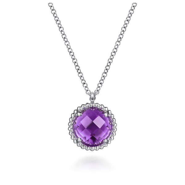 Gabriel & Co. Bujukan Silver & Amethyst Necklace SVS Fine Jewelry Oceanside, NY