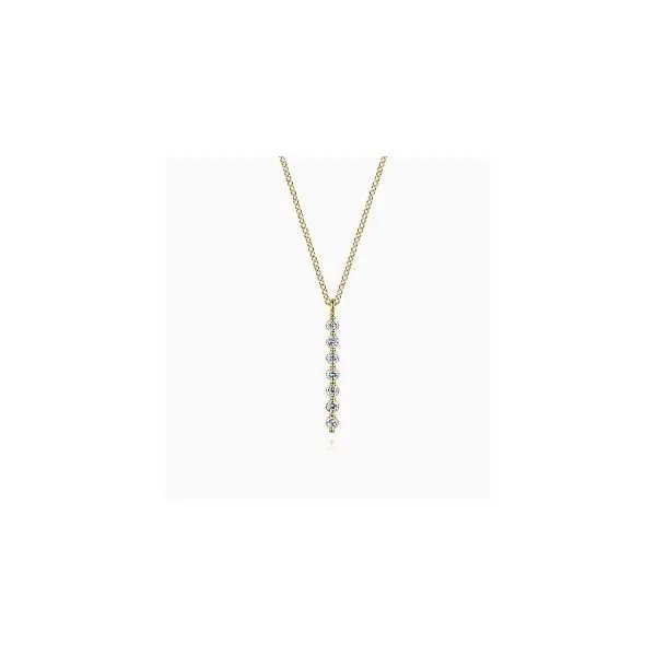 Gabriel & Co. Lusso Color Yellow Gold Necklace SVS Fine Jewelry Oceanside, NY