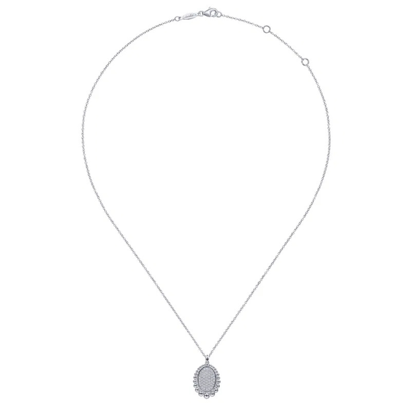 Gabriel & Co. Bujukan Silver & Sapphire Necklace Image 2 SVS Fine Jewelry Oceanside, NY