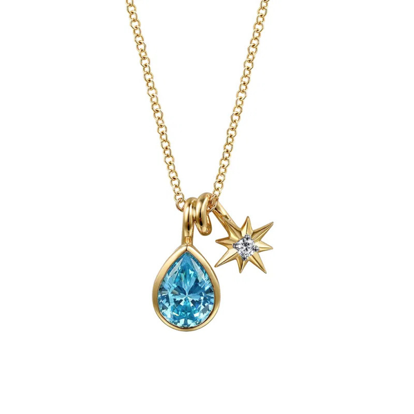 Gabriel & Co. Lusso Color Yellow Gold Necklace SVS Fine Jewelry Oceanside, NY