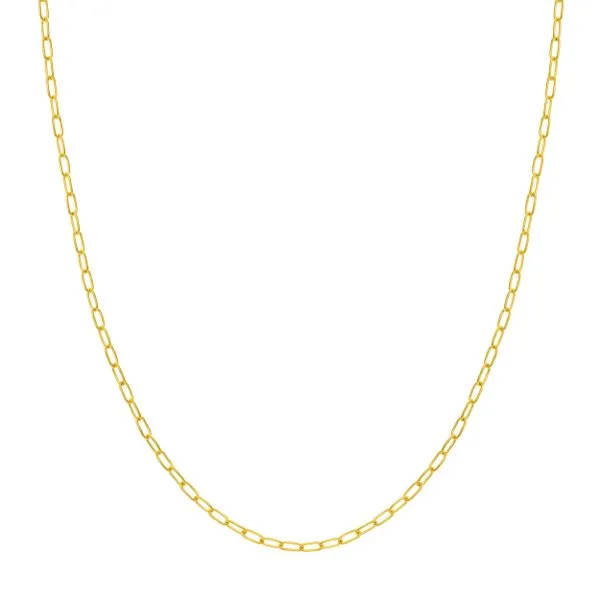 Yellow Gold 2.45 mm Paper Clip Chain SVS Fine Jewelry Oceanside, NY