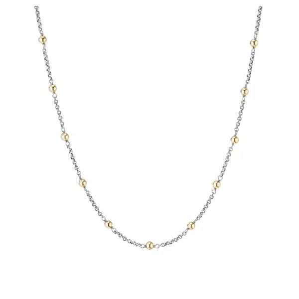 14K White And Yellow Gold 0.4 mm Satellite Chain SVS Fine Jewelry Oceanside, NY