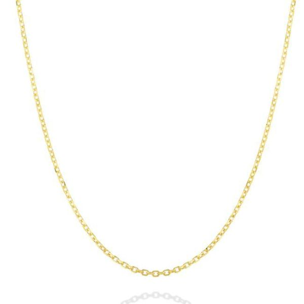 14K Yellow Gold 1.1 mm Diamond-Cut Cable Chain SVS Fine Jewelry Oceanside, NY