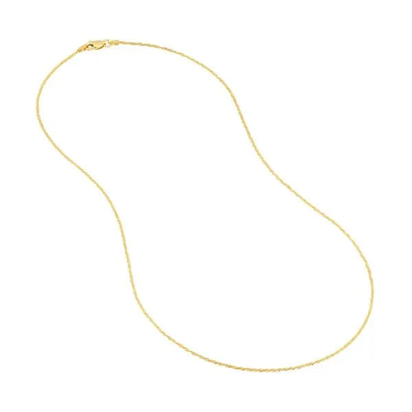 Yellow Gold Sparkle Chain, 18