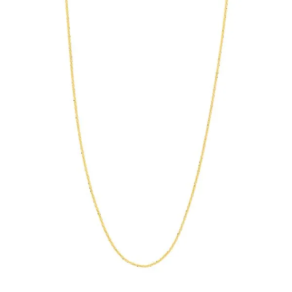 Yellow Gold 1.15 mm Sparkle Chain With Lobster Lock, 18
