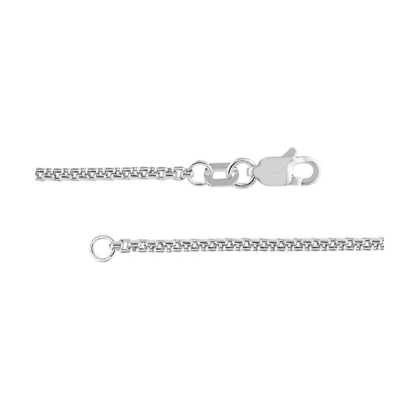 White Gold 1.80 mm Hollow Round Box Chain SVS Fine Jewelry Oceanside, NY