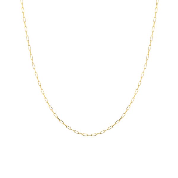Yellow Gold 1.95 mm Paperclip Chain With Lobster Lock SVS Fine Jewelry Oceanside, NY