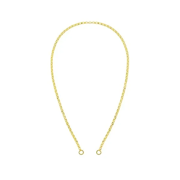 Yellow Gold 3.8 mm Hollow Rolo Split Chain, 20