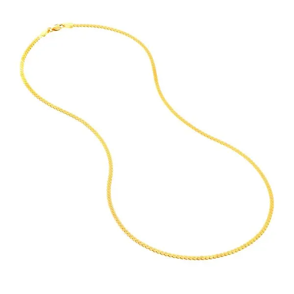 Yellow Gold 2.00mm Serpentine Chain, 18