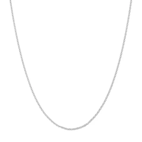 White Gold 0.90 mm Adjustable Tight Cable Chain SVS Fine Jewelry Oceanside, NY