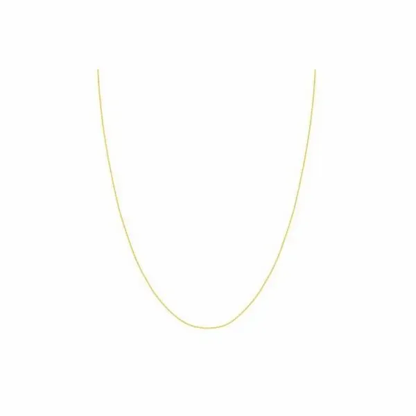 Yellow Gold Adjustable 1.25 mm Square Wheat Chain, 22