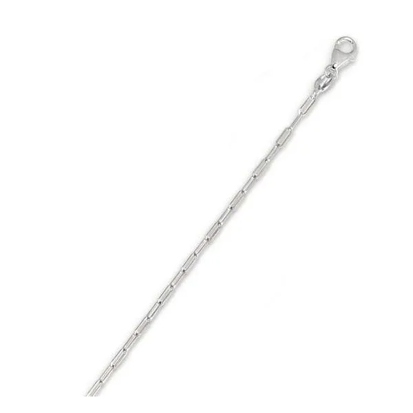 White Gold 1.5 mm Paperclip Chain SVS Fine Jewelry Oceanside, NY