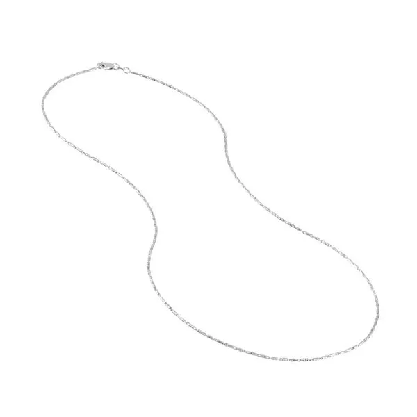White Gold 1.05mm Lumacina Chain, 18