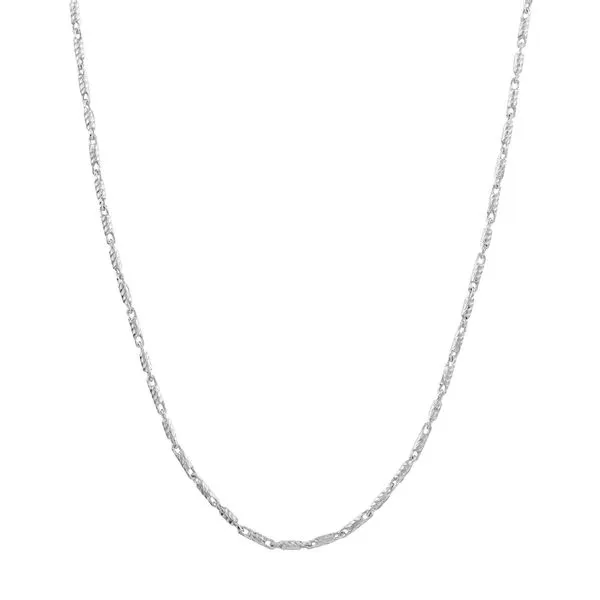 White Gold 1.05mm Lumacina Chain, 18