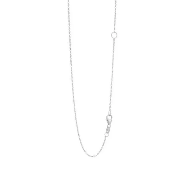 White Gold 1.1 mm Extendable Cable Chain SVS Fine Jewelry Oceanside, NY