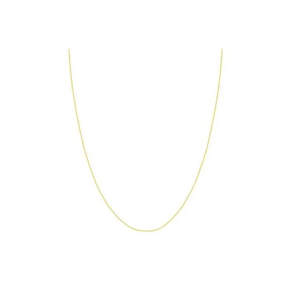 Yellow Gold Adjustable 1.25 mm Square Wheat Chain, 22