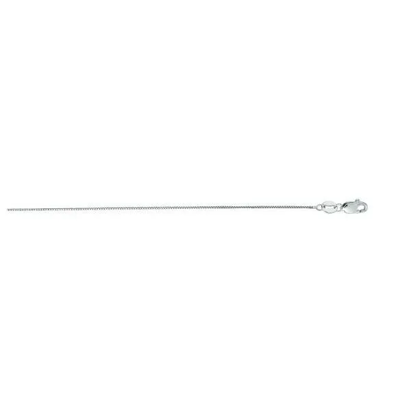 White Gold 0.60 mm Classic Box Chain SVS Fine Jewelry Oceanside, NY
