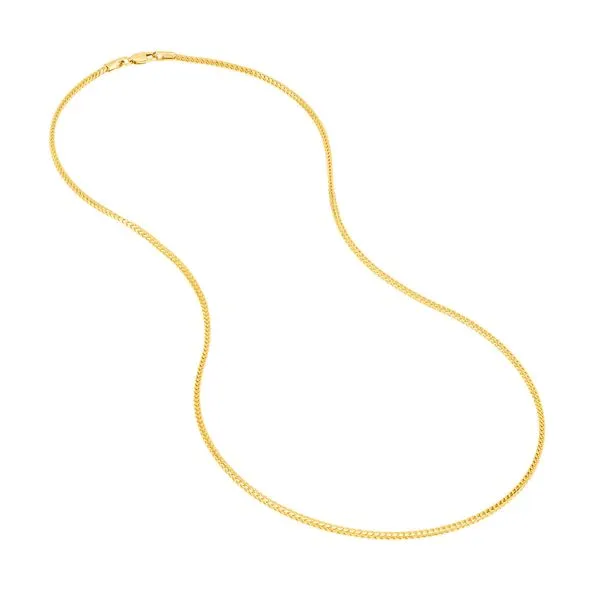 Yellow Gold 1.45mm Franco Chain, 22