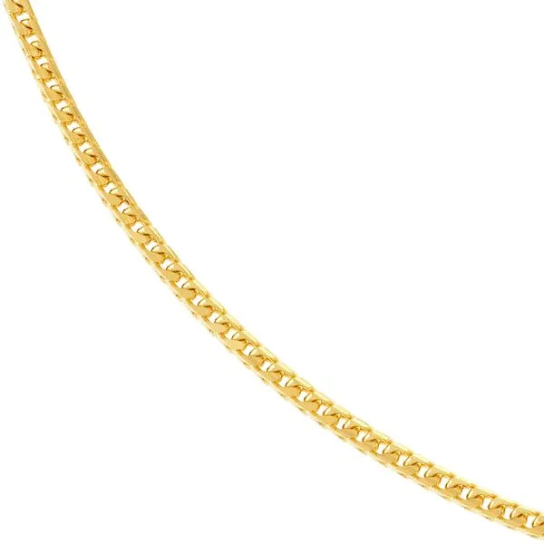 Yellow Gold 1.45mm Franco Chain, 22