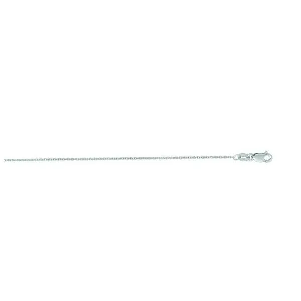 White Gold 1.1 mm Diamond-Cut Cable Chain SVS Fine Jewelry Oceanside, NY